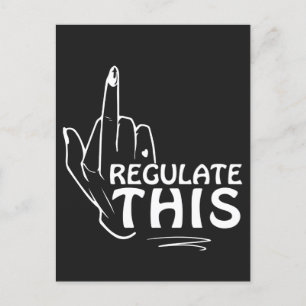 Abtreibung ist Gesundheit, feministische Kunst, Ab Postkarte