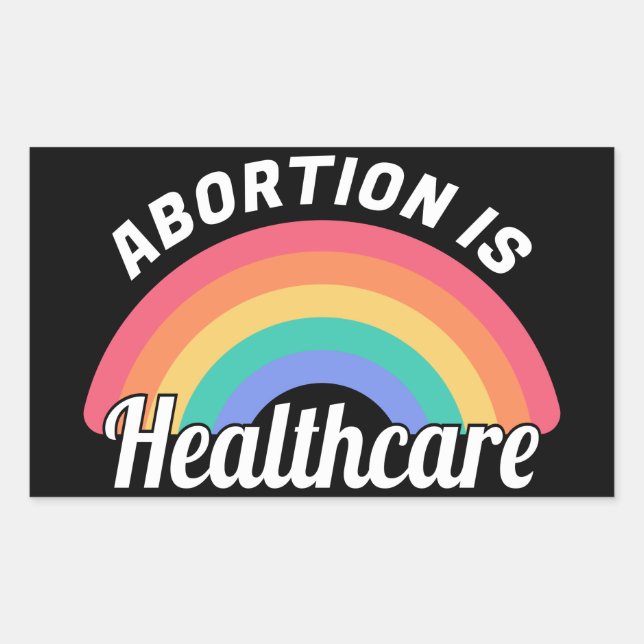 Abtreibung ist Gesundheit I Rechteckiger Aufkleber (Vorderseite)