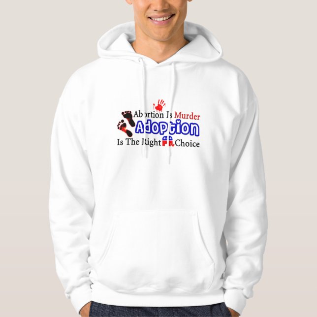 Abtreibung ist Mord Hoodie (Vorderseite)