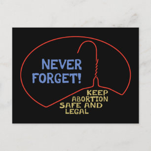 Abtreibung Safe & Legal Postkarte