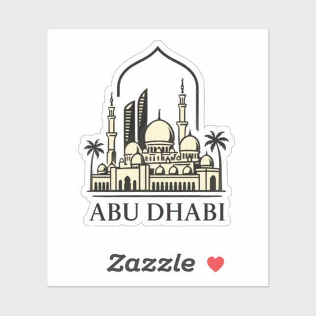 Abu Dhabi Aufkleber (Blatt)