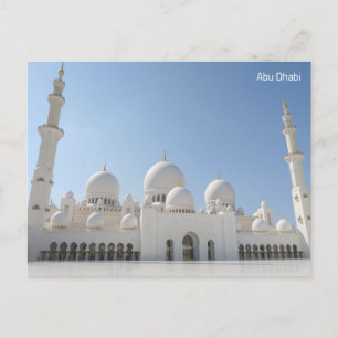 Abu Dhabi Große Moschee Vereinigte Arabische Emira Postkarte