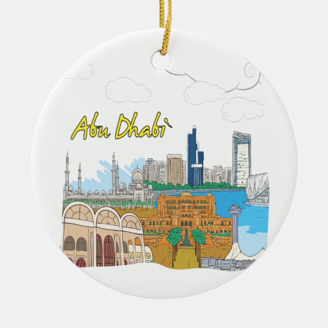Abu Dhabi Keramikornament (Vorne)
