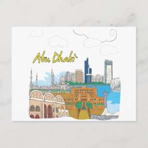 Abu Dhabi Postkarte