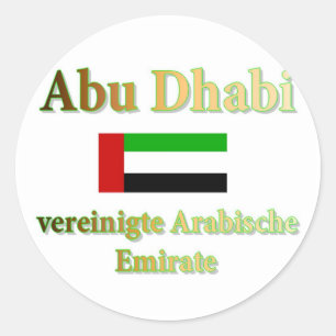 Abu Dhabi Runder Aufkleber