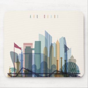 Abu Dhabi, Stadt-Skyline Arabische Emirates   Mousepad