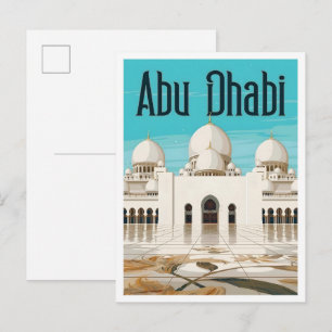 Abu Dhabi Vereinigte Arabische Emirate Vintage-Rei Postkarte