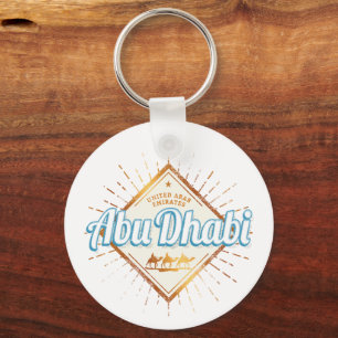 Abu Dhabi Vereinigte Arabische Emirate Vintage UAE Schlüsselanhänger