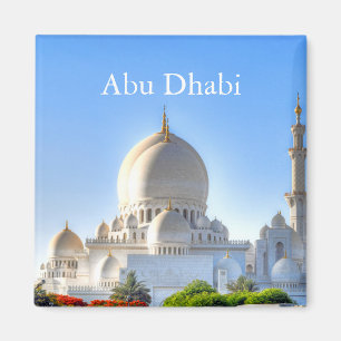 Abu Dhabi Vintage Reise Tourismus Magnet