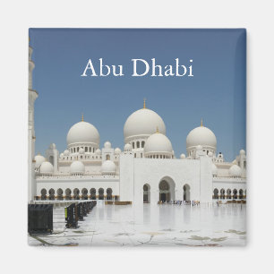 Abu Dhabi Vintage Reise Tourismus Magnet