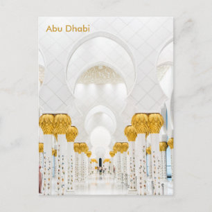 Abu Dhabi Vintage Reise Tourismus Werbepostkarte Postkarte