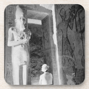 Abu Simbel Ägypten, Tourist im Tempel (NR) Getränkeuntersetzer