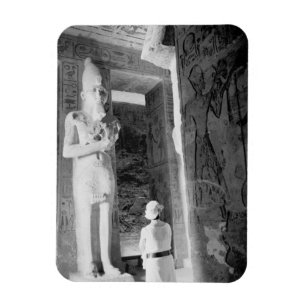 Abu Simbel Ägypten, Tourist im Tempel (NR) Magnet