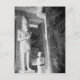 Abu Simbel Egypt, Tourist in Temple (NR) Postkarte (Vorderseite)