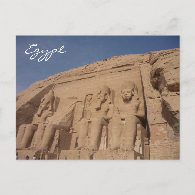 Abu-Simbel-Eypt Postkarte (Vorderseite)