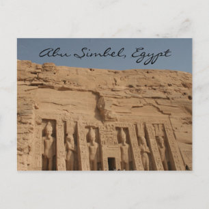 abu simbel großartiger Tempel Postkarte