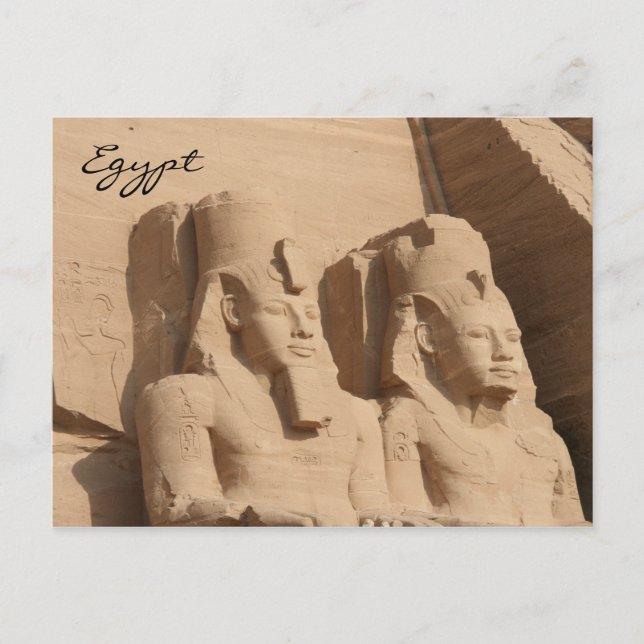 abu simbel pharoah postkarte (Vorderseite)