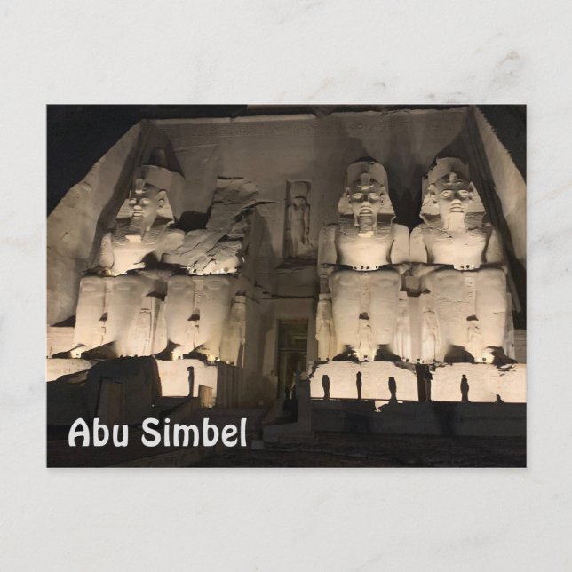 Abu Simbel Postkarte (Vorderseite)