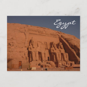 abu simbel sunlit postkarte