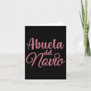 Abuela Del Novio Karte