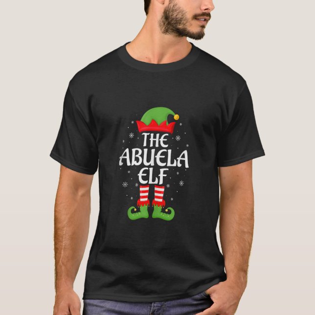 Abuela Elf Xmas Family Matching Elf Squad Christma T-Shirt (Vorderseite)