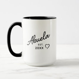 Abuela Est. Year Pregnancy Reveal & Mother’s Day Tasse