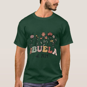 Abuela Oma Est 2024 Neue Großmutter Frauen Spaß T-Shirt