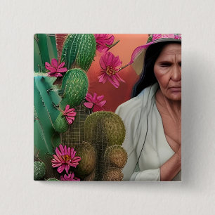 Abuela Surreal Button
