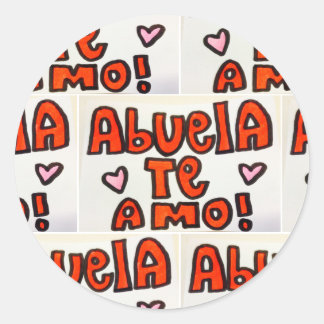 Abuela Te Amo Sticker von Tamara Diaz Kunst, Dicht