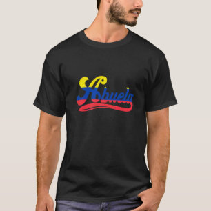 Abuela Venezuela Flag Bandera Venezuelan Art Woman T-Shirt