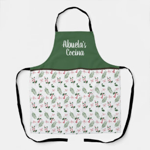 Abuelas Cocina Holly Weihnachts-Oma Schürze