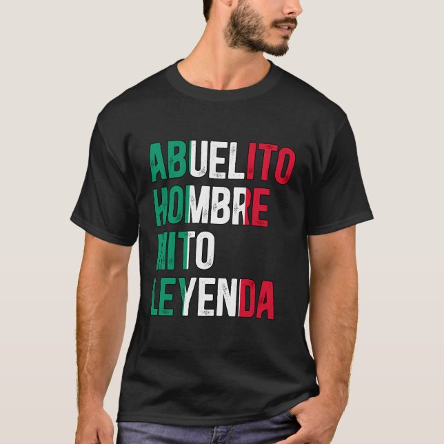Abuelito Leyenda Grandpa Abuelito Großvater T-Shirt (Vorderseite)