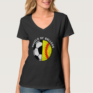 Abuelo Ballers Funny Soccer Softball Abuelo T-Shirt