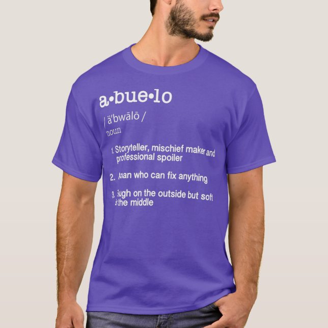 Abuelo Definition    TFunny Cool Geschenk T-Shirt (Vorderseite)