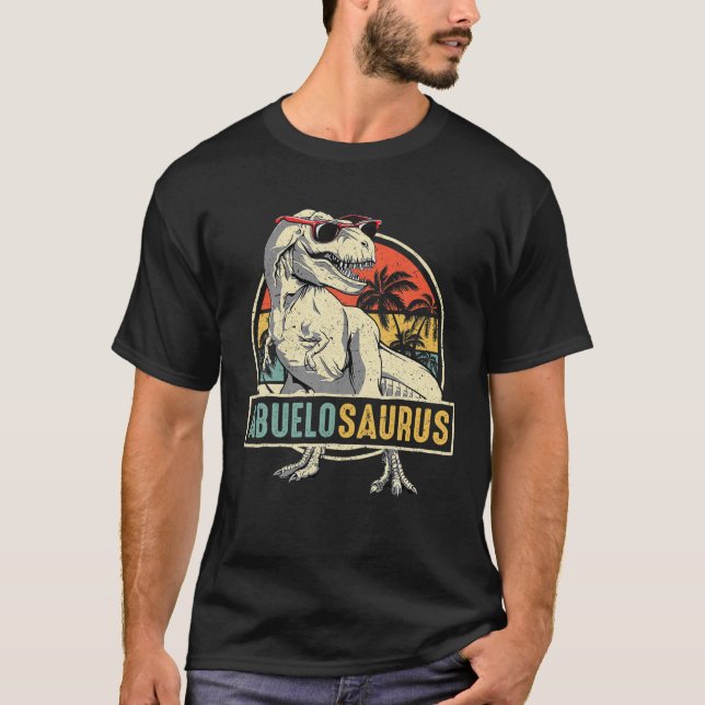 Abuelosaurus T Rex Dinosaur Abuelo Saurus Familie  T-Shirt (Vorderseite)