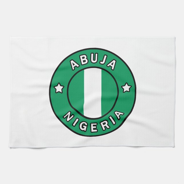 Abuja Nigeria Geschirrtuch (Horizontal)