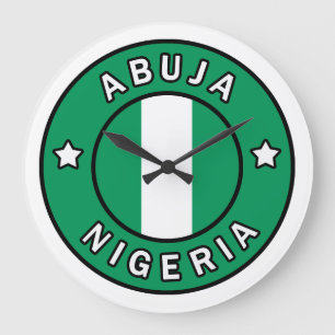Abuja Nigeria Große Wanduhr
