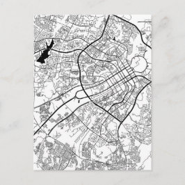 Abuja Nigeria Map Postkarte