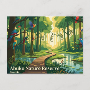 Abuko Naturreservat Gambia Postkarte