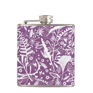 Abundance Botanischer Berry Floral Flask Flachmann