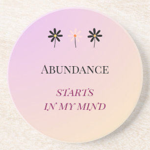 Abundance Mindset – Flowers of Abundance Getränkeuntersetzer