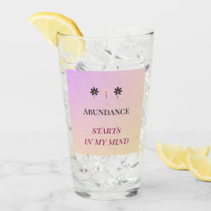 Abundance Mindset – Flowers of Abundance Glas