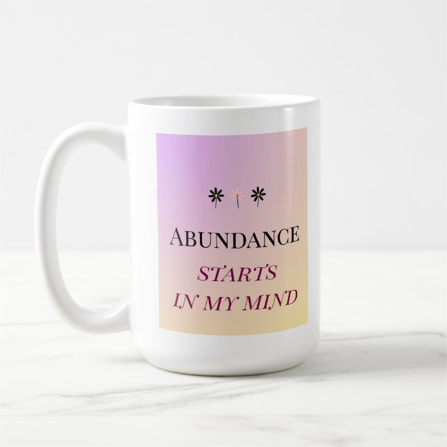 Abundance Mindset – Flowers of Abundance Kaffeetasse (Links)