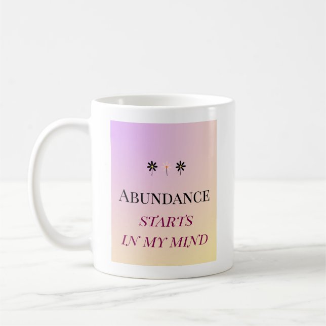 Abundance Mindset – Flowers of Abundance Kaffeetasse (Links)