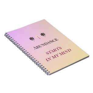 Abundance Mindset – Flowers of Abundance Notizblock