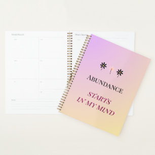 Abundance Mindset – Flowers of Abundance Planer