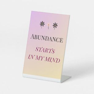 Abundance Mindset – Flowers of Abundance Sockelschild
