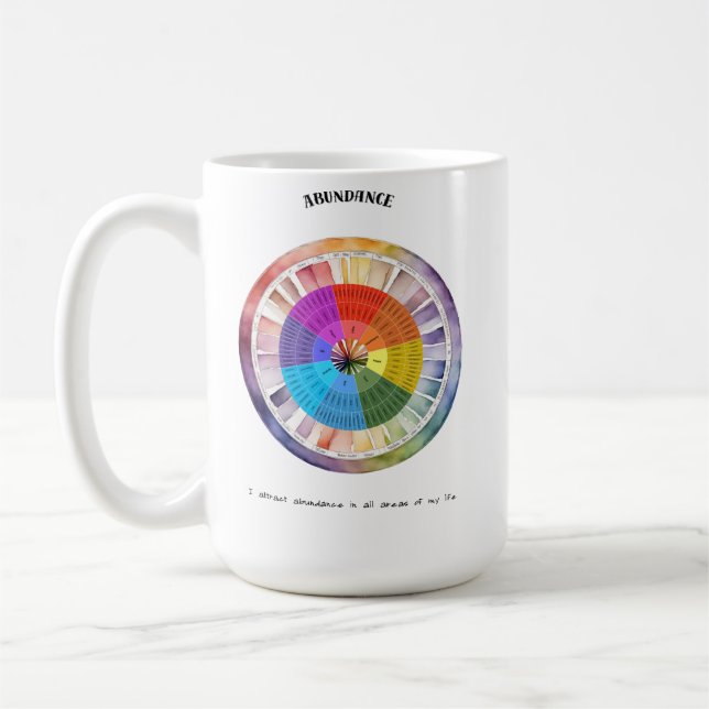 Abundance Positive Affirmative Card Kaffeetasse (Links)