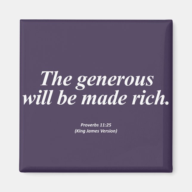 Abundance Sprichwörter 11:25 Abbrev Magnet (Vorne)