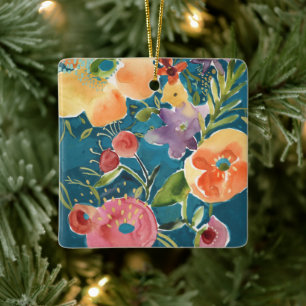 Abundant Florals I Keramikornament